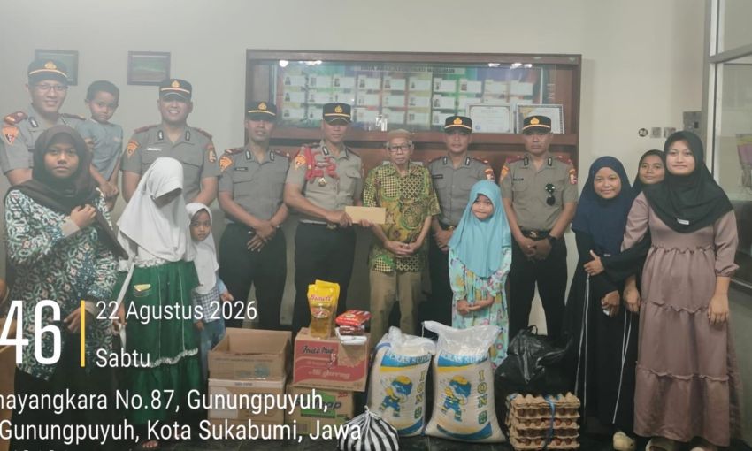 Siswa SIP Angkatan 56 Polda Aceh Gelar Baksos dan Bagikan Sembako di Sukabumi