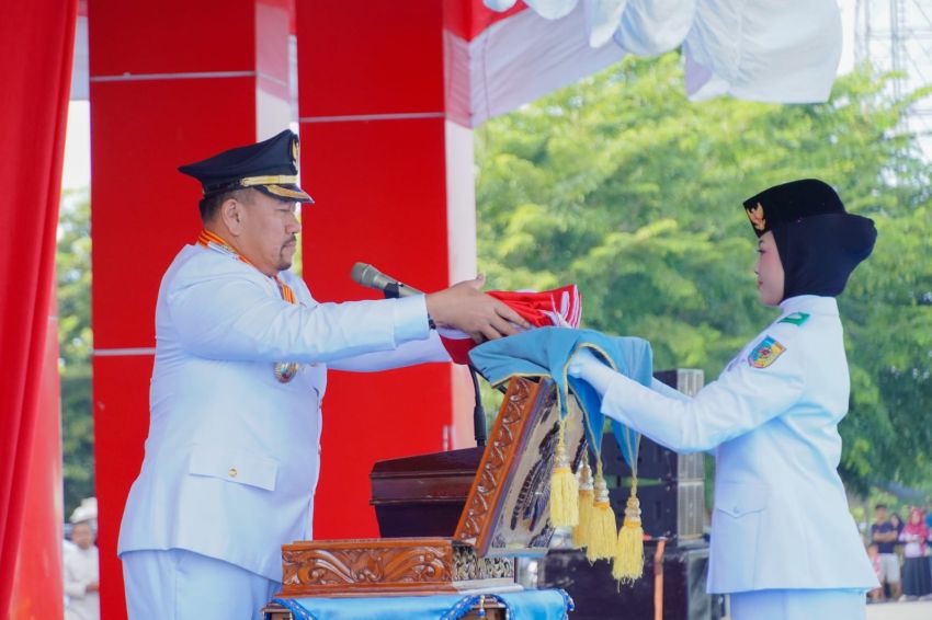 HUT Ke-81 RI, Bupati Batu Bara Pimpin Upacara Detik-Detik Proklamasi