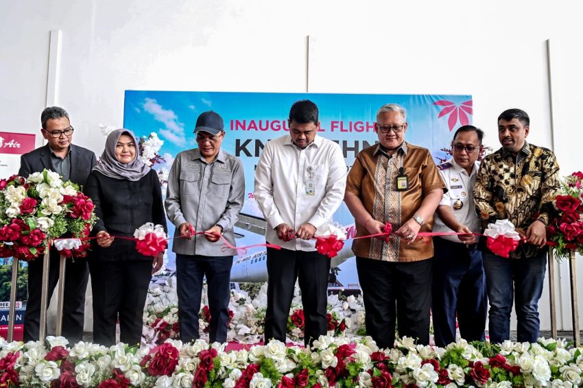 Bobby Nasution Resmikan Rute Wings Air Kualanamu&ndash;Madina, Waktu Tempuh Kini Lebih Singkat