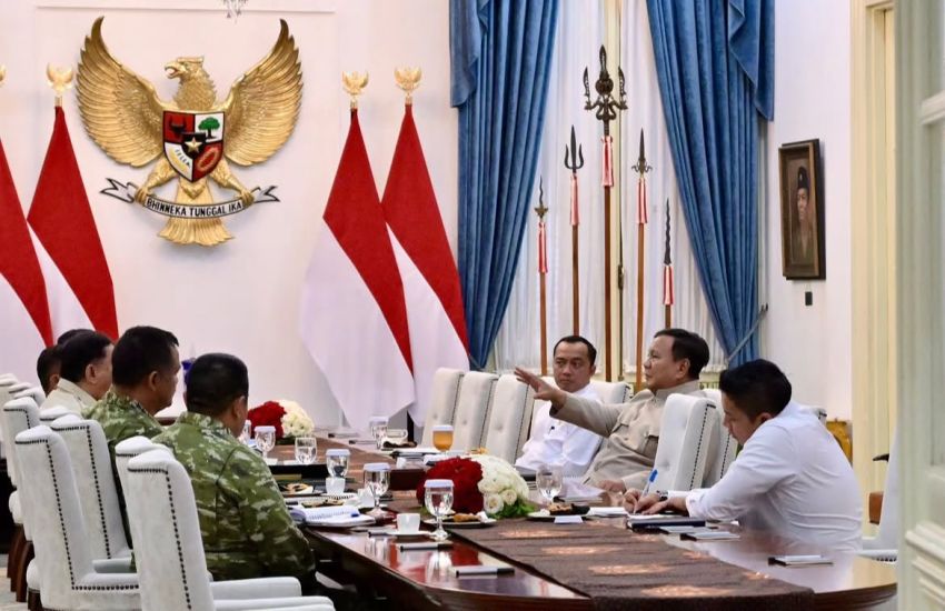Prabowo Panggil Pimpinan TNI ke Istana, Ini Program Strategis yang Dibahas