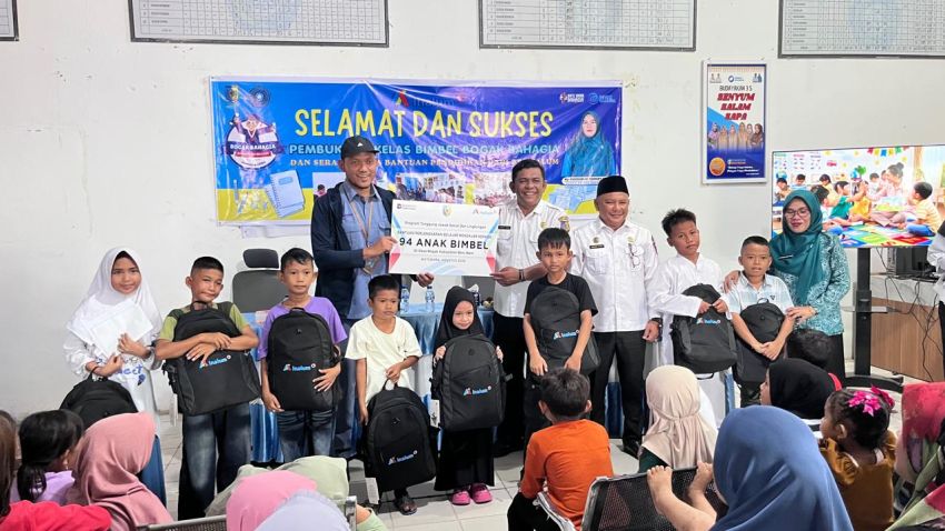 PT Inalum Dukung Bimbel Bogak Bahagia, 94 Anak Desa Bogak Ikuti Program Pendidikan