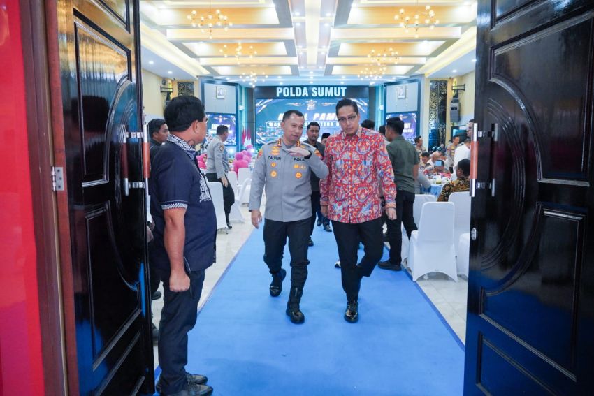 Rico Waas Hadiri Kenal Pamit Wakapolda Sumut, Sinergi Keamanan Diharapkan Makin Kuat