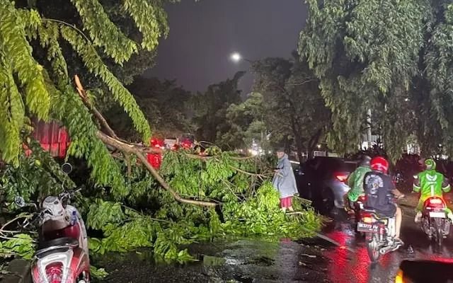 Kubah Masjid Roboh hingga Mobil Dinas Ketua DPRD Tertimpa Pohon, Medan Diterjang Puting Beliung
