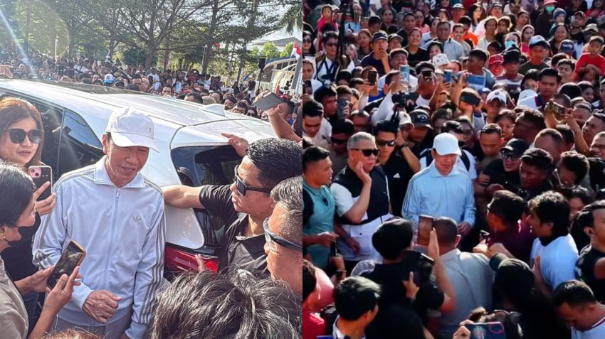 Jokowi Disambut Antusias di CFD Kupang, Warga: Pak Jokowi Paling Baik, Opanya NTT