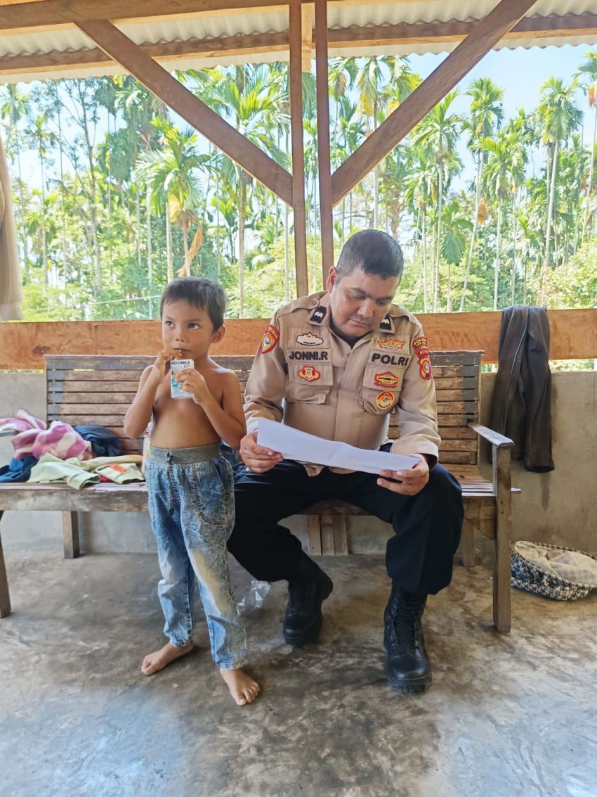 Perjuangan 5 Bersaudara di Pidie Jaya Bertahan Hidup Sendiri, Kepedulian Polisi Hadir di Saat Sulit