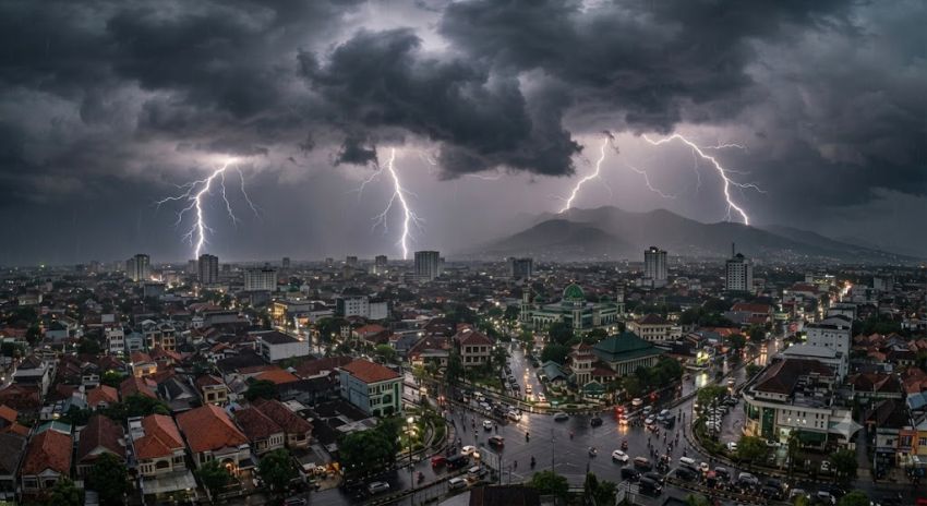 Cuaca Sumatera Utara Hari Ini, Jumat 7 Agustus: Petir Ancam Sejumlah Wilayah, Warga Diminta Waspada