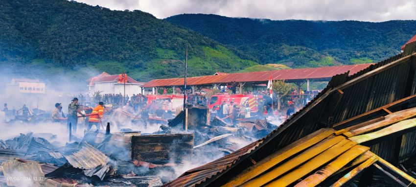 Kebakaran Hebat di Aceh Tengah, 96 Rumah Kayu di Jeget Ayu Ludes Terbakar