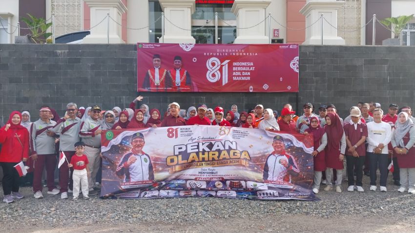 Semarakkan HUT RI dan MA ke-81, Hampir 200 Peserta Tumpah Ruah Ikuti Gerak Jalan Santai PT BNA