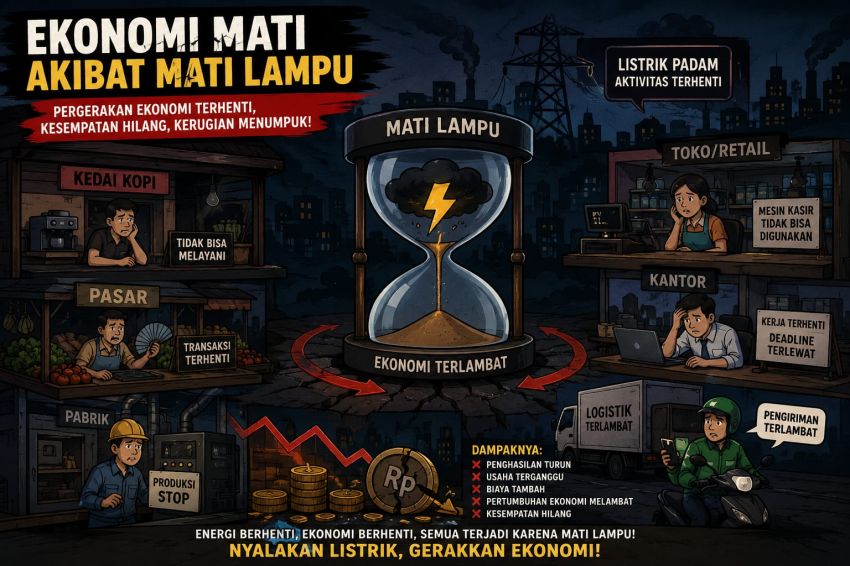 Listrik Padam 4 Jam di Medan Hari Ini, Ini 12 Wilayah yang Terdampak