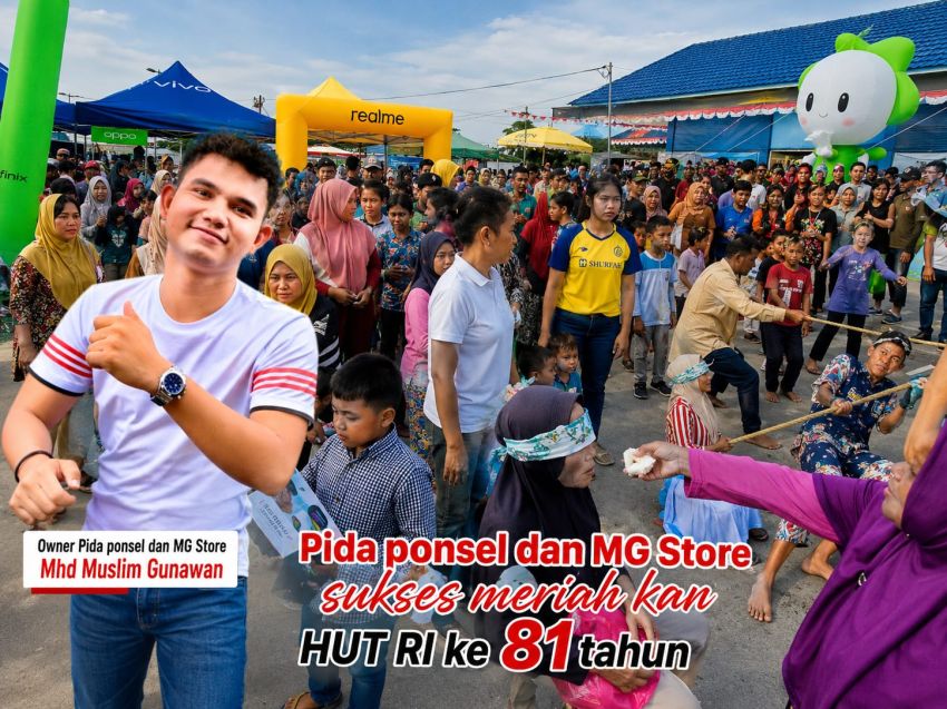 Meriah! Pida Ponsel dan MG Store Sukses Gelar Perlombaan HUT RI ke-81 di Pelabuhan Tanjung Tiram, Warga Tumpah Ruah