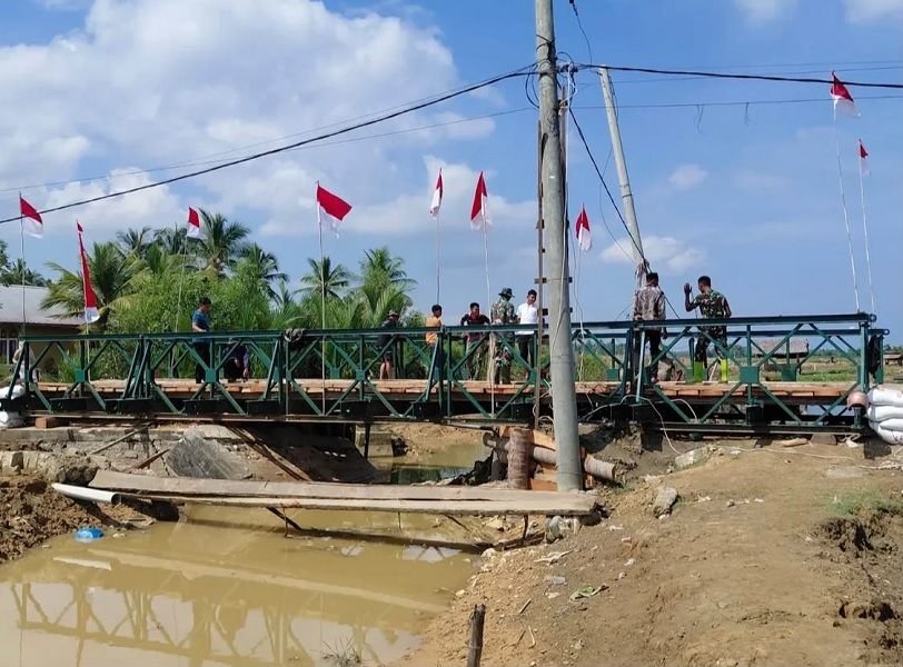 Panen Pujian, TNI Rampungkan 415 Jembatan Pascabencana Sumatera