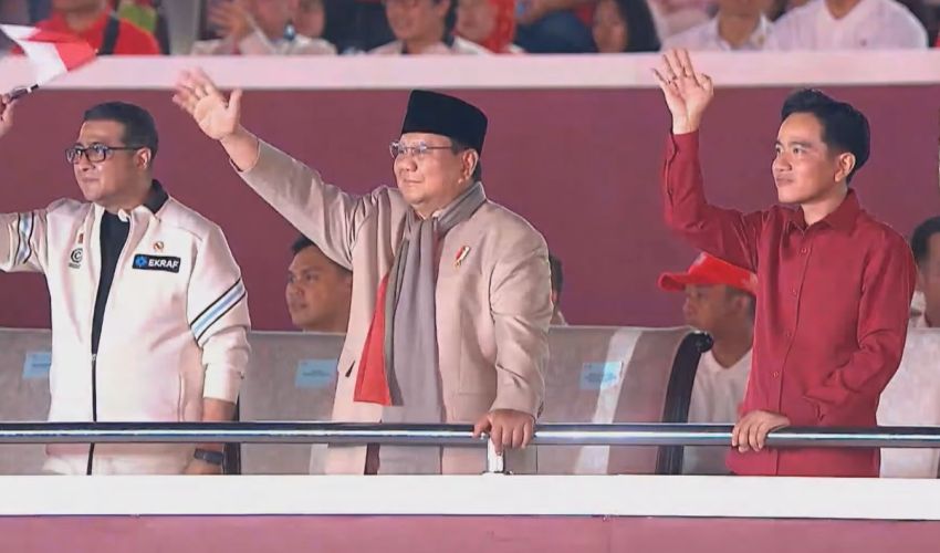 Prabowo dan Gibran Hadiri Karnaval HUT ke-81 RI di Monas