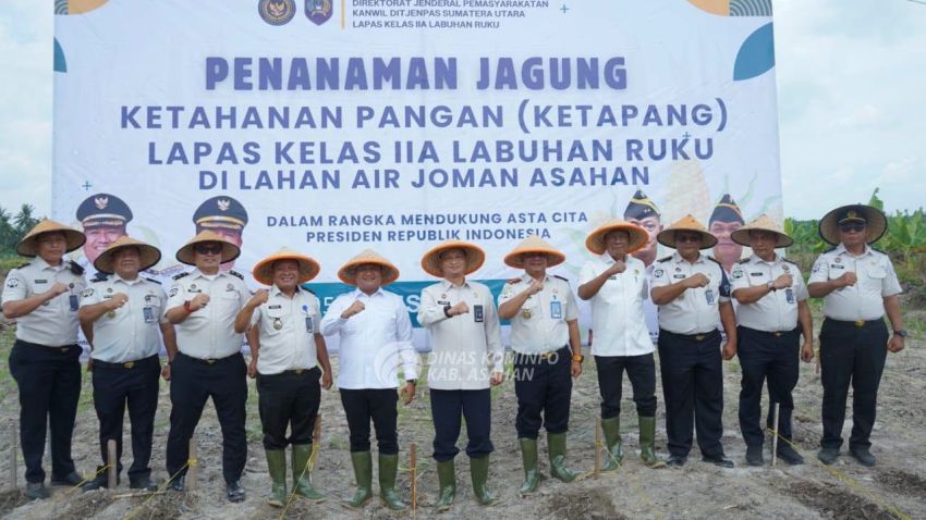 Wabup Asahan Dukung Penanaman Jagung di Lapas Labuhan Ruku untuk Ketahanan Pangan dan Pembinaan Warga Binaan