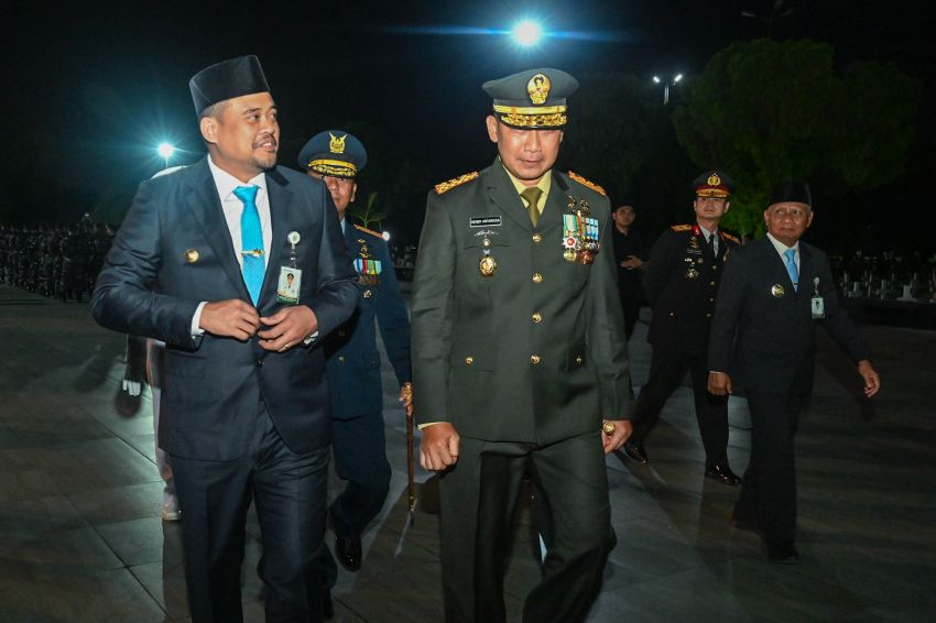 Dini Hari di TMP Medan, Bobby Nasution Jadikan Semangat Pahlawan Kompas Bangun Sumut
