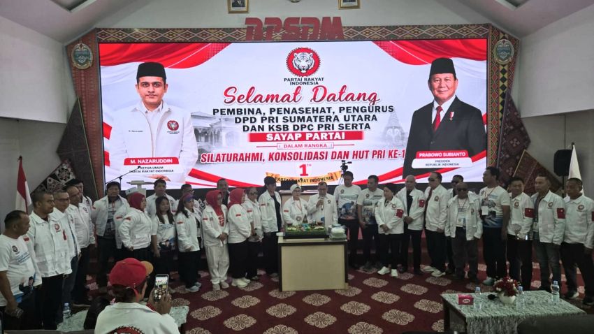 HUT Ke-1 Partai Rakyat Indonesia Meriah, DPD PRI Sumut Siap Hadapi Pemilu 2029