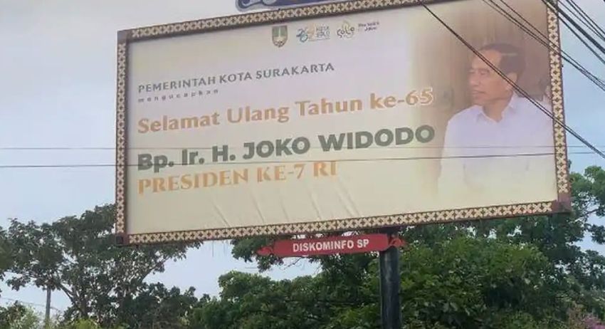 Baliho Ultah Jokowi Dipertanyakan, LP3HI: Pakai Duit Rakyat atau Bukan?