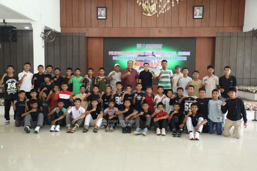 Bupati Asahan Lepas Tim U-13 dan U-15 Berlaga di Piala Soeratin Sumut, Bidik Tiket Nasional