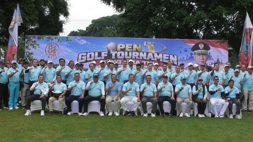 Sambut HUT ke-81 TNI, Pangdam I/BB Pacu Sinergi TNI-Polri Lewat Turnamen Golf di Deli Serdang