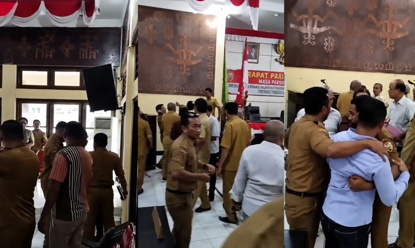 Rapat Paripurna Berujung Bogem Mentah! Ketua DPRD Ende Diduga Pukul Ketua Fraksi Hanura