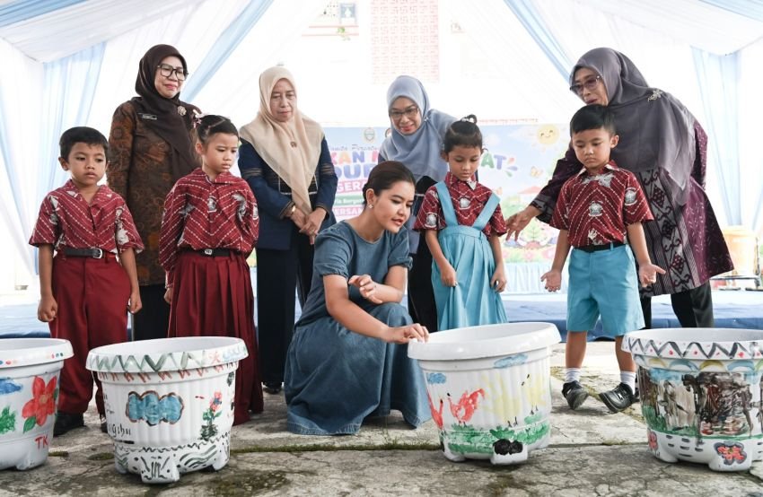 Germas Ceria di TK/SD Pertiwi Medan, Kahiyang Ayu: Kesadaran Generasi Muda untuk Tumbuh Sehat Dibangun Sejak Sekarang