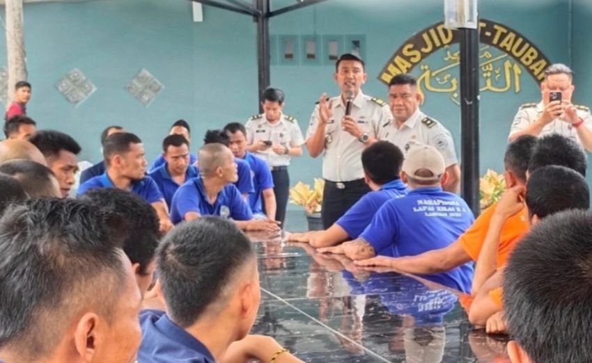 Jajaran Binadik Lapas Labuhan Ruku Sosialisasikan Bantuan Hukum, WBP Diberi Kebebasan Memilih Pendamping