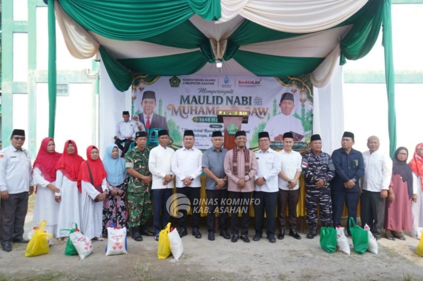 Wabup Asahan Rianto Hadiri Maulid Nabi, Ajak Warga Teladani Akhlak Rasulullah