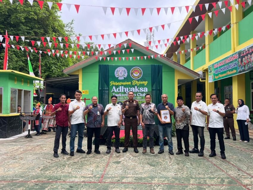 Dojang Adhyaksa Taekwondo Club Diresmikan di Medan, Dispora Malah Absen