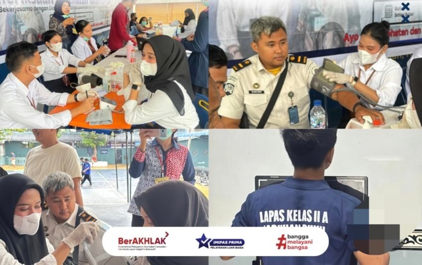 Tingkatkan Pelayanan Kesehatan, Lapas Labuhan Ruku Gandeng Dinkes dan Puskesmas Gelar Pemeriksaan Gratis