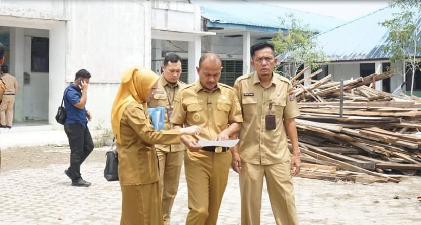 Cek Proyek APBN Wako Tanjungbalai Wanti-wanti Kualitas Revitalisasi SMPN 6 Harus Sesuai RAB