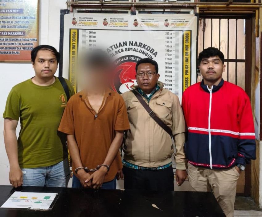 Nongkrong Sambil Transaksi Ganja di Lapangan Bola, Remaja 18 Tahun di Simalungun Diringkus Polisi