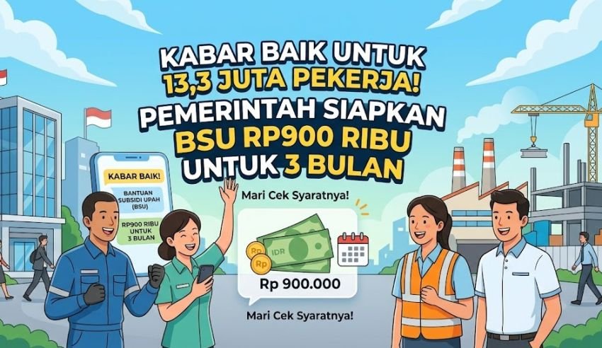 Kabar Baik untuk 13,3 Juta Pekerja! Pemerintah Siapkan BSU Rp900 Ribu untuk 3 Bulan
