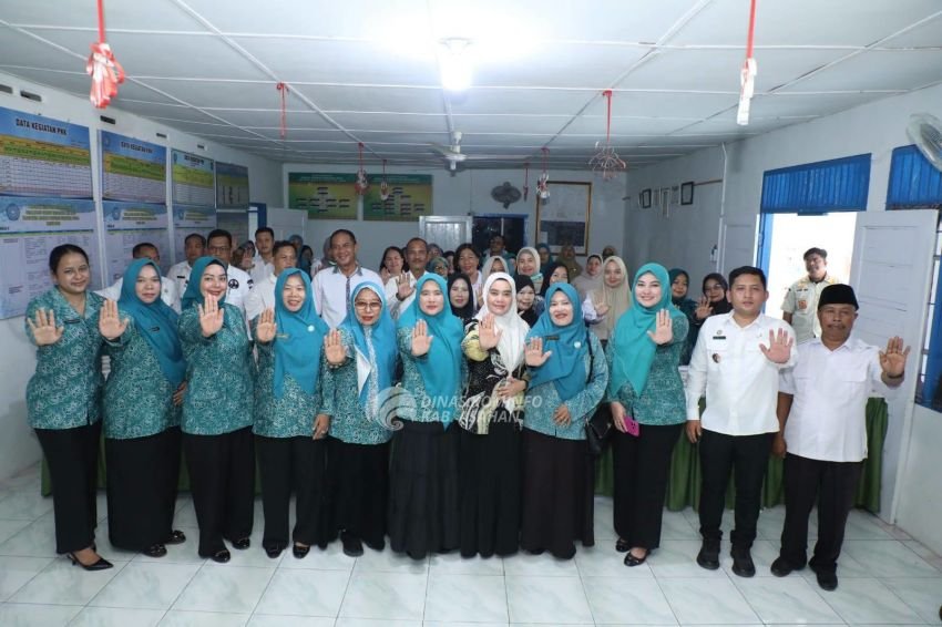 Jelang Lomba PHBS Tingkat Sumut, Ketua TP PKK Asahan Cek Kesiapan Desa Sijabut
