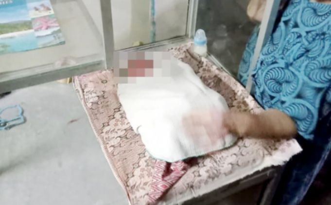 Geger! Bayi Laki-laki Ditemukan di Atas Steling Dagangan di Teras Rumah Warga Medan