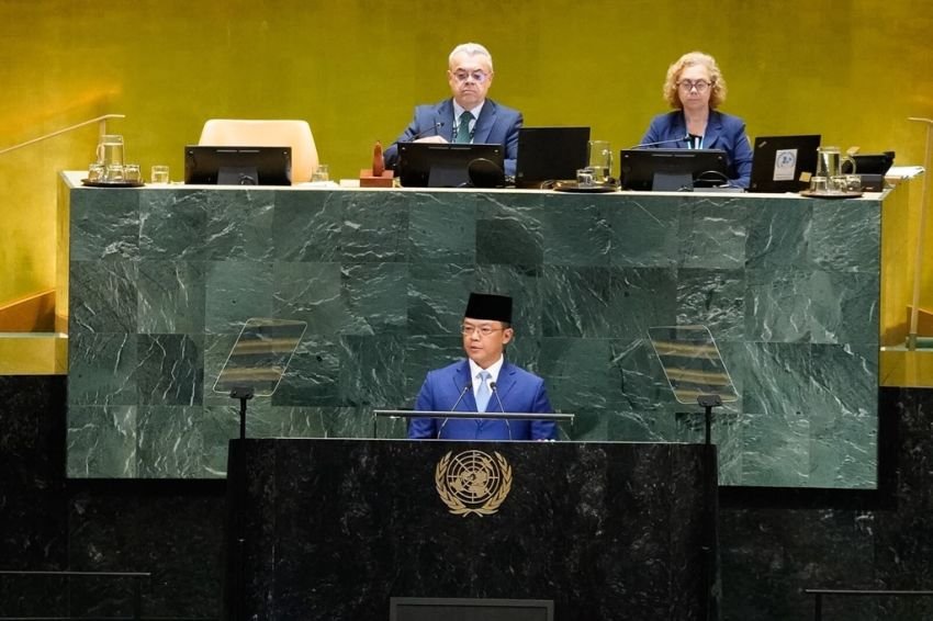 Pidato Membara Menlu Sugiono di PBB: Indonesia Kawal Palestina Sampai Merdeka