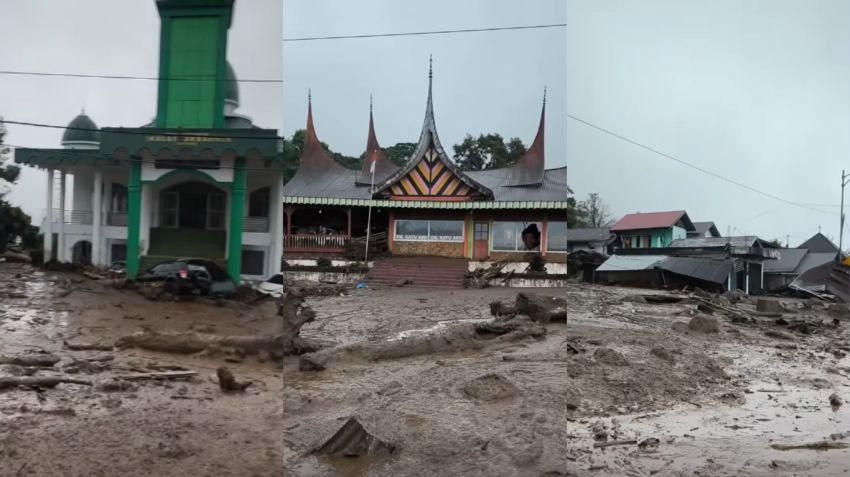 Banjir Bandang Solok Terjang Kantor Pemerintahan hingga RSUD, Akses Padang-Jambi Ditutup