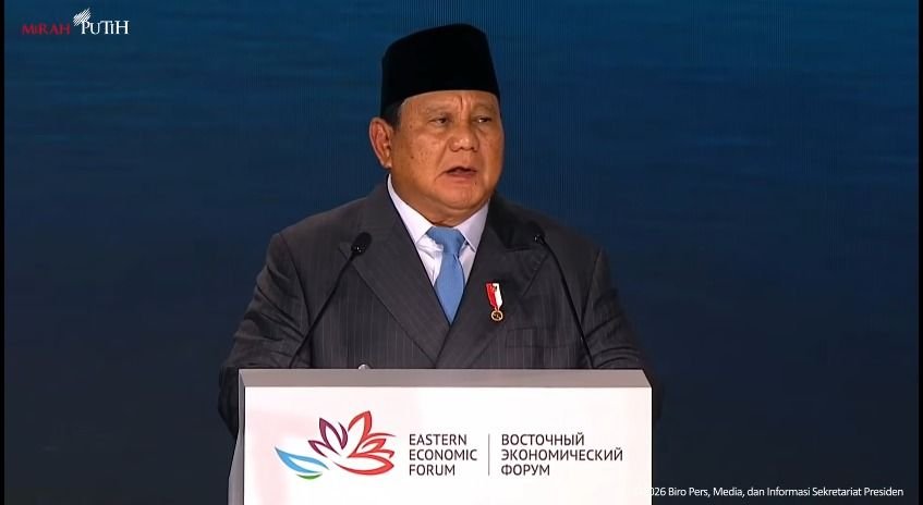 Prabowo Berpidato di EEF Vladivostok: Samudra Pasifik Bukan Pemisah, tapi Jembatan Ekonomi RI-Rusia