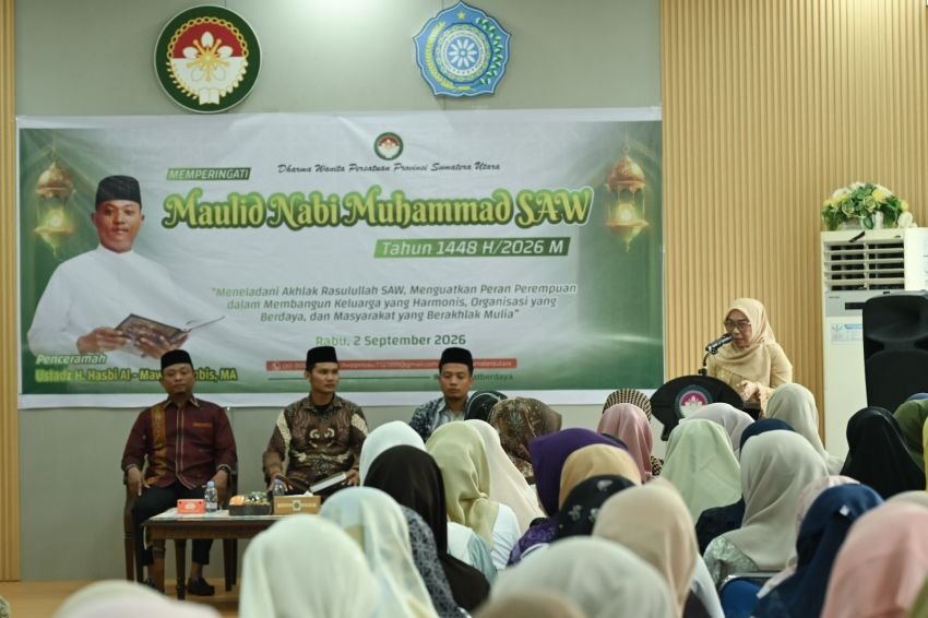 Maulid Nabi 1448 H, Ketua DWP Sumut Ajak Perempuan Teladani Akhlak Rasulullah