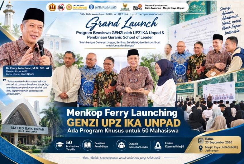 Tak Cuma Bantuan Biaya, 50 Mahasiswa UNPAD Lolos Beasiswa GENZI Digembleng Jadi Pemimpin Lewat Quranic School