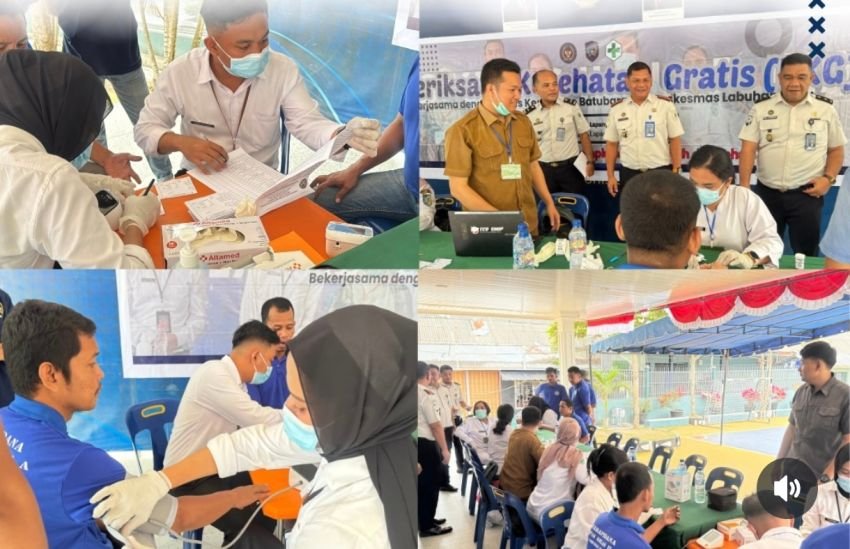 Jaga Kesehatan Warga Binaan, Lapas Labuhan Ruku Gelar Cek Kesehatan Gratis Secara Menyeluruh