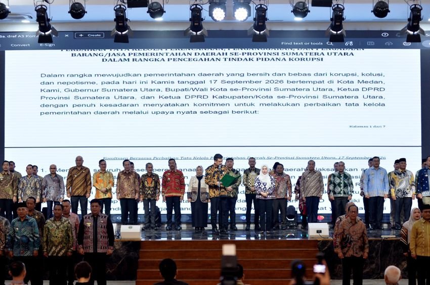 Cegah Korupsi, Bobby Nasution dan 33 Kepala Daerah se-Sumut Perkuat Tata Kelola Pemerintahan