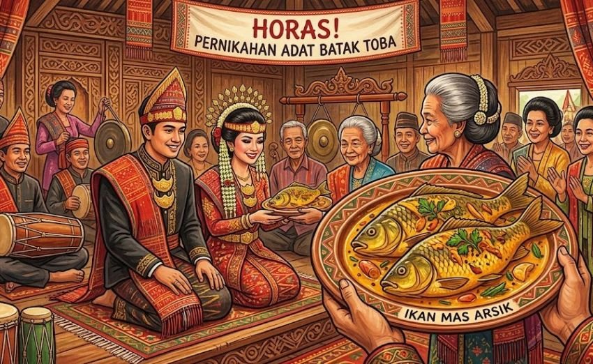 Bukan Sekadar Hidangan, Ini Makna Ikan Mas Arsik dalam Pernikahan Adat Batak Toba