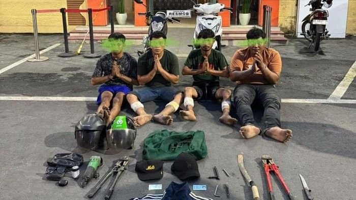 Beraksi di 71 TKP Sumut-Riau, Sindikat Maling Motor Ditembak Polisi Usai Hasil Curian Buat Nyabu
