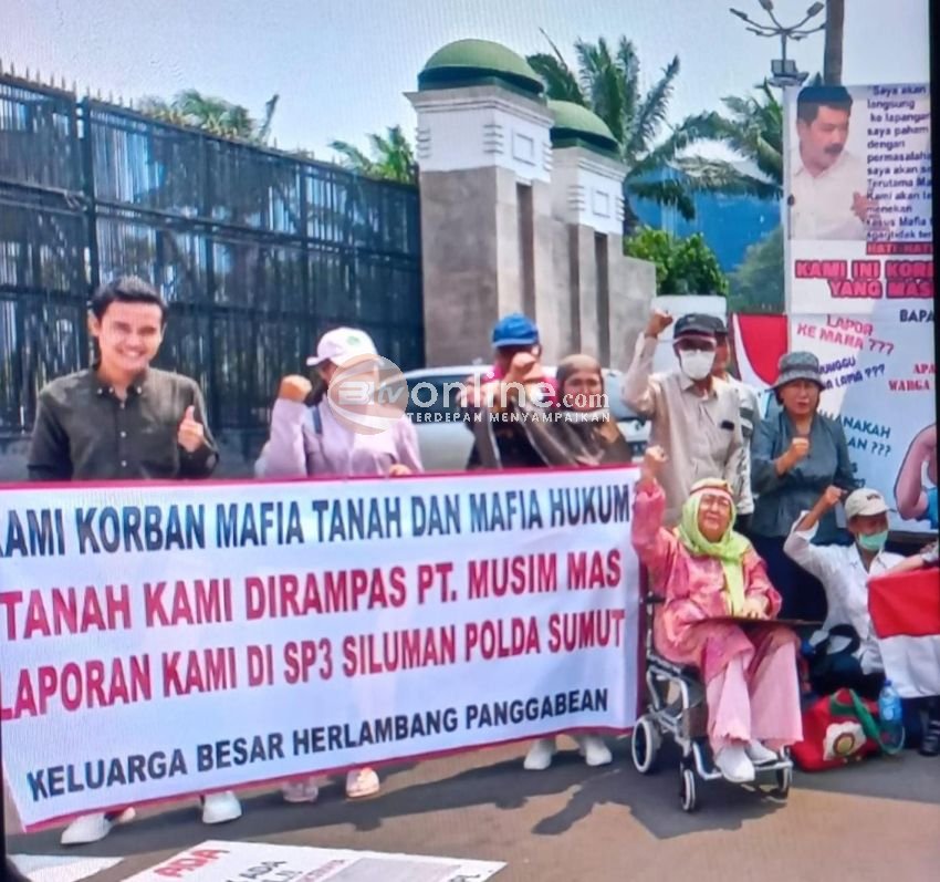 Ngaku Tanahnya Dirampas PT Musim Mas dan Jadi Korban Mafia: Keluarga Herlambang Panggabean Geruduk BPN Pusat
