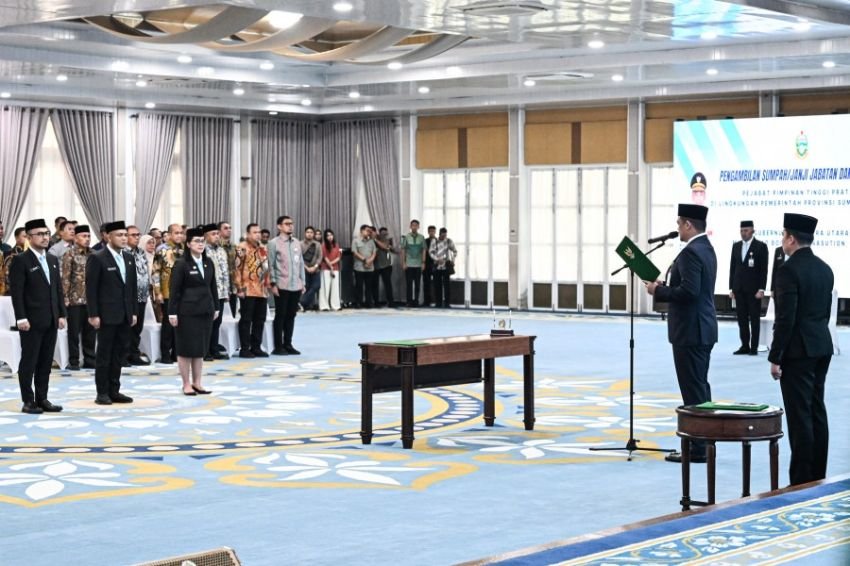Daftar 3 Pejabat Eselon II Pemprov Sumut yang Baru Dilantik Bobby Nasution, Tekankan Bebas Pungli