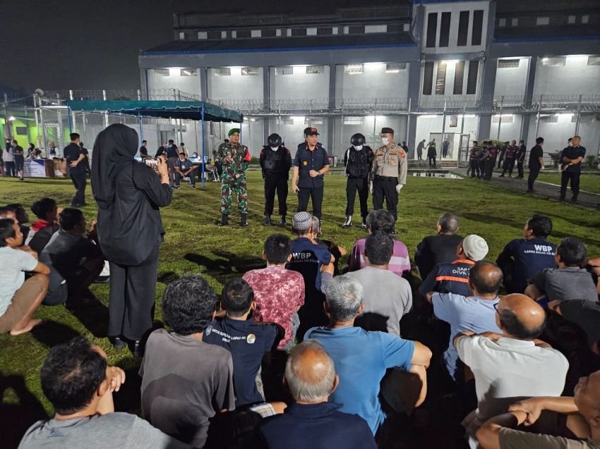 Gempar Razia Tengah Malam di Lapas Binjai Petugas Gabungan Tak Temukan Narkoba, Barang Ini Malah Disita