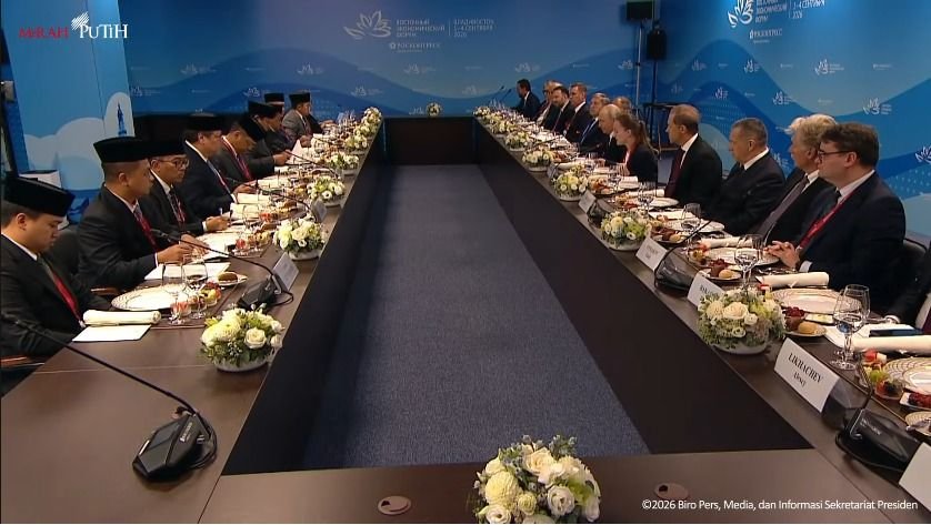 Sebut Indonesia Mitra Kunci Asia-Pasifik, Putin Jamu Makan Siang Presiden Prabowo di Vladivostok