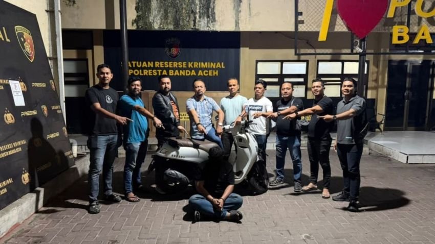 Modus Perpanjang Rental, Pemuda Banda Aceh Bawa Kabur Motor Tentara Akhirnya Dicokok Polisi