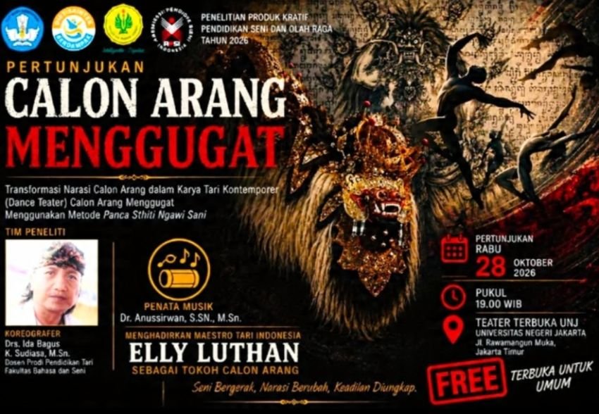 Calon Arang Menggugat Hadir di UNJ, Maestro Elly Luthan Perankan Tokoh Calon Arang