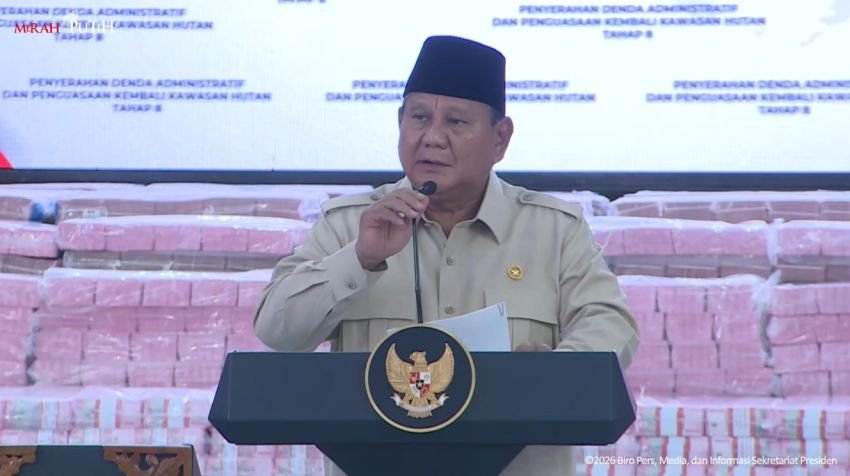"Sikat 'Garong' Hutan Prabowo Pamer Rp 52 Triliun Uang Negara Selamat & Rebut 6 Juta Ha Lahan