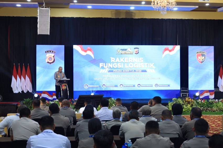 Wakapolda Aceh Buka Rakernis Fungsi Logistik 2026, Tekankan Transparansi dan Akuntabilitas
